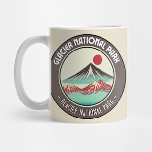 Beauty of Glacier National Park in Japanese Vibes Mug